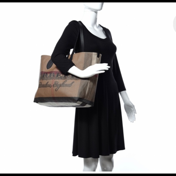 Burberry Canvas Reversible Tote - Picture 2 of 10